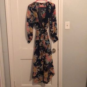 Vintage inspired wrap dress